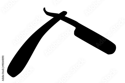 Cut Throat Razor Silhouette