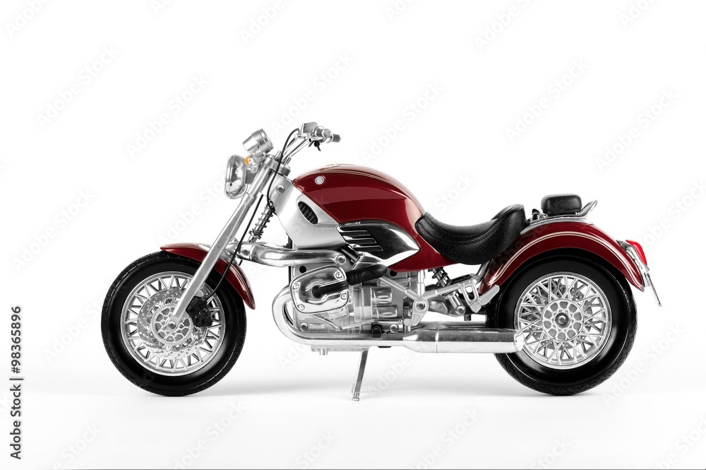 Classic and legend claret red motorcycle