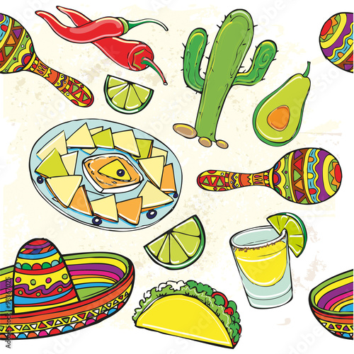 seamless pattern Mexico