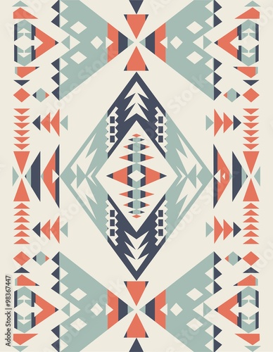 abstract geometric pattern, ethnic style