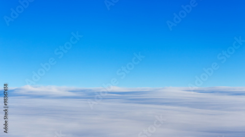Aerial Shot of Sky Background with Clouds © coward_lion