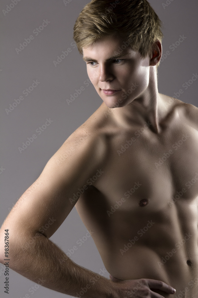 Muscular caucasian man