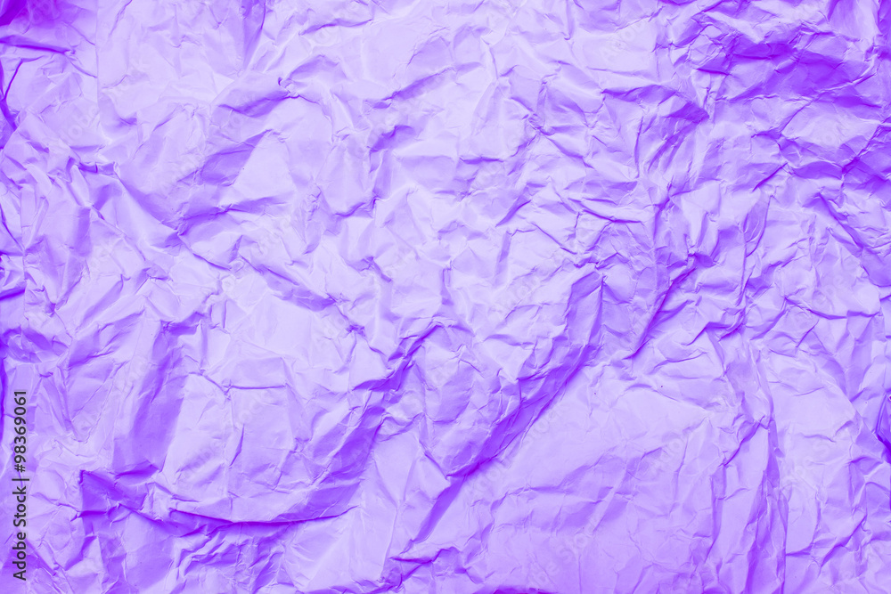 violet crumpled paper, wrinkled paper