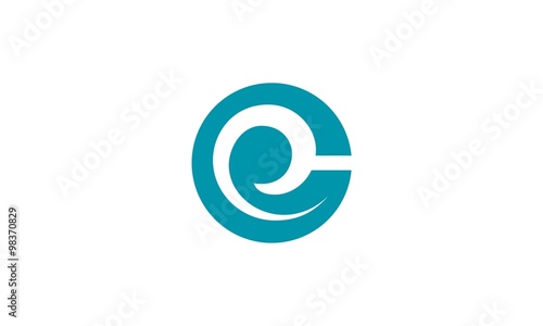  letter E business company logo