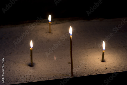 Prayer Candles in orthodoxy church
