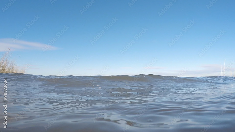 Gopro shot. The waves on the river. Gopro shot. The waves on the river.