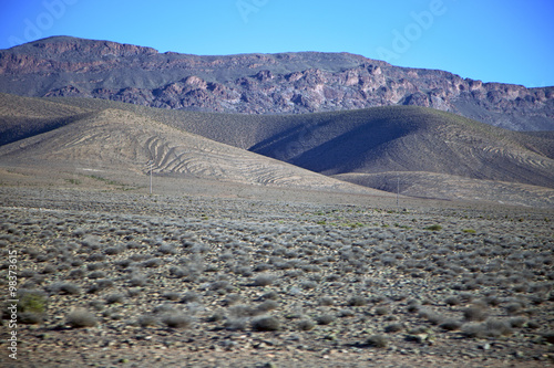 valley hill in africa the atlas dry ground isolated