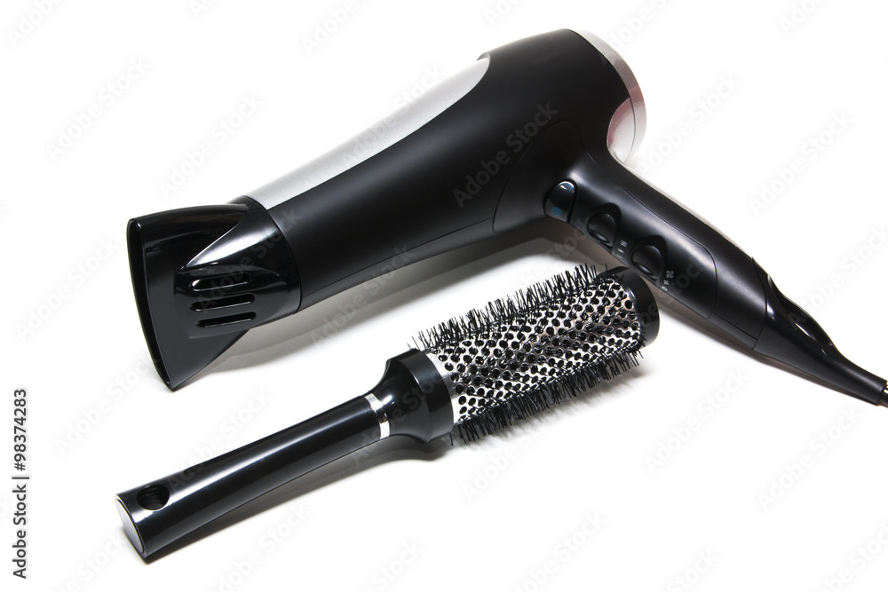 Hair dryer isolated on white Hair dryer isolated on white