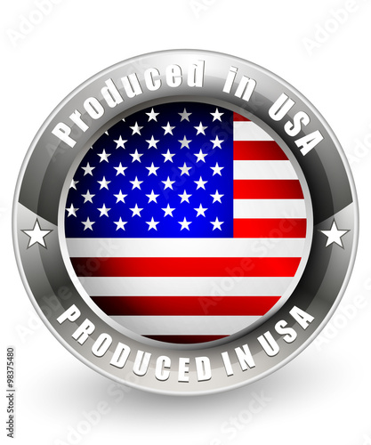 Produced in USA label