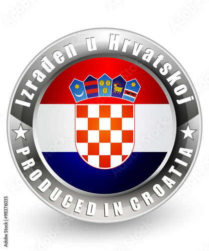 Produced in Croatia label
