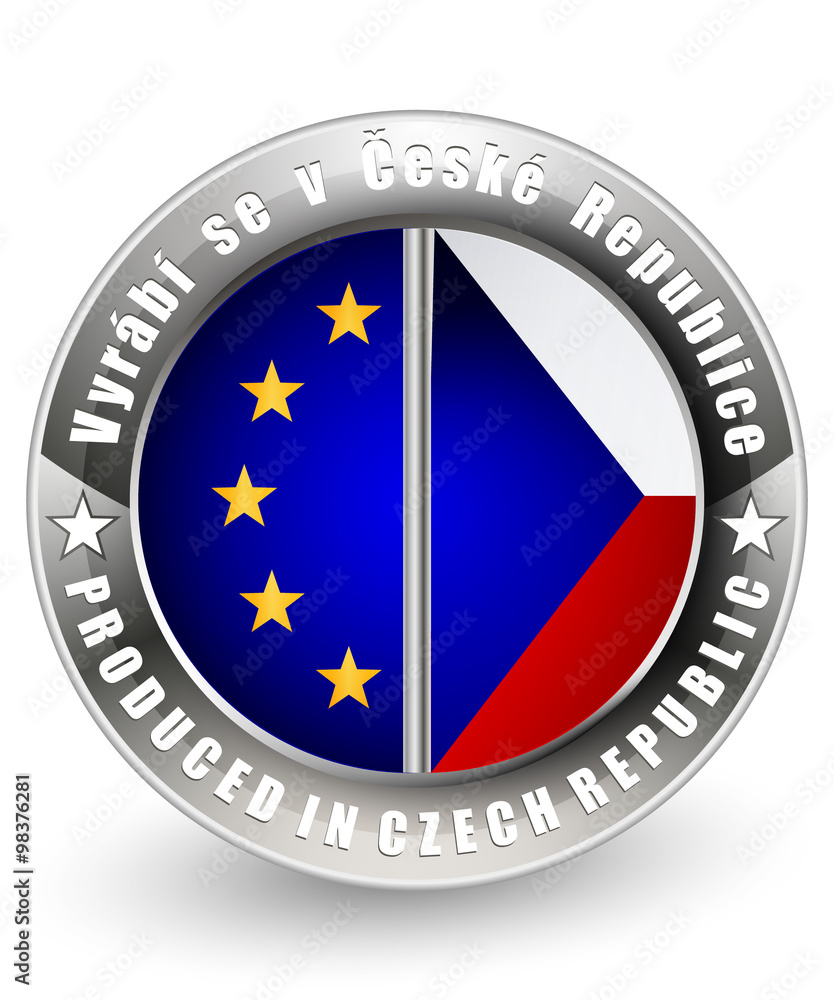 Produced in Czech Republic and EU label
