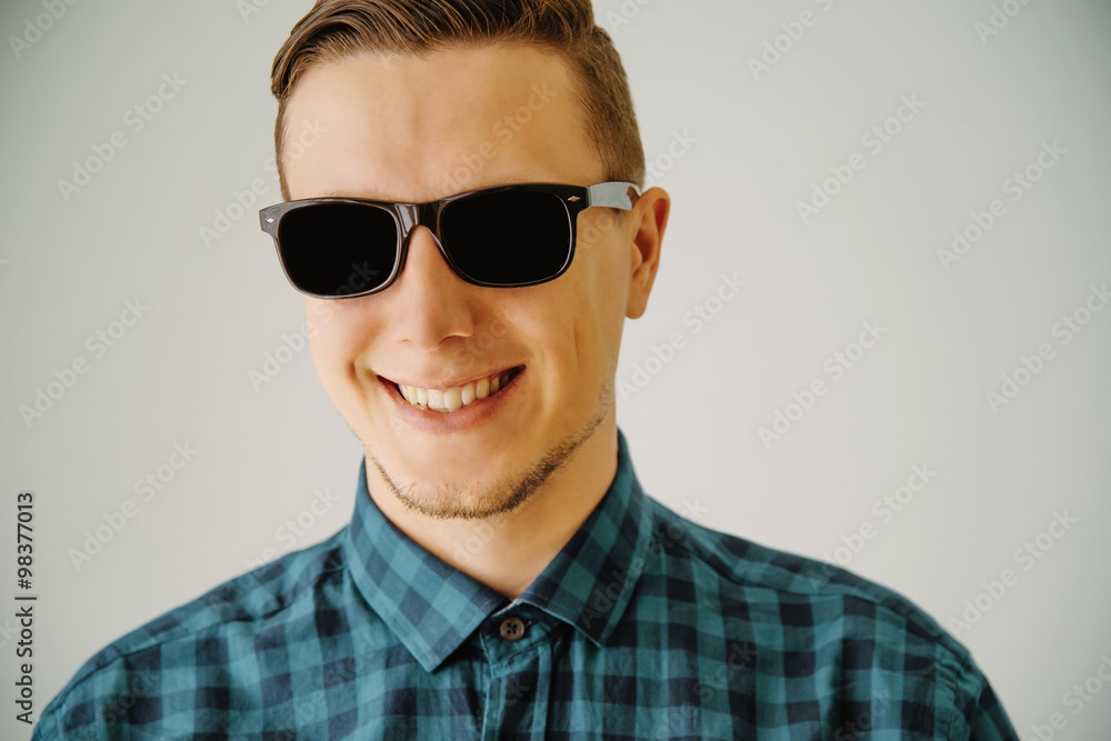 Smiling guy in sunglasses Smiling guy in sunglasses