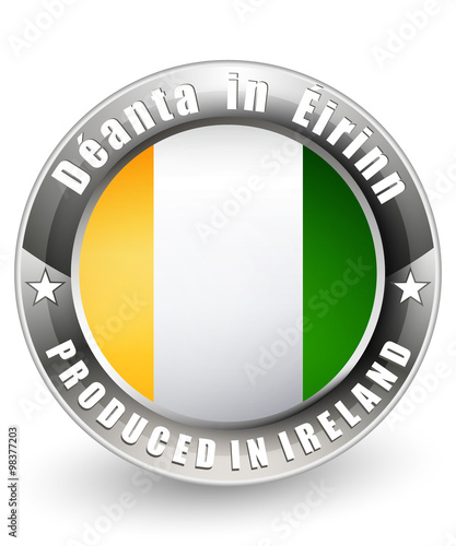 Produced in Ireland label