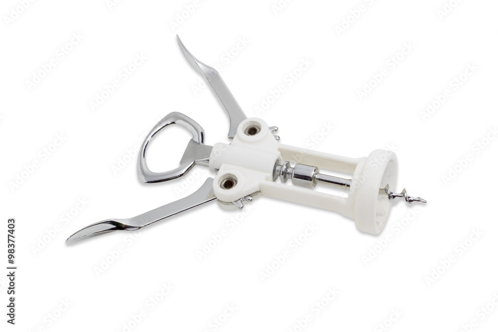 Corkscrew on a light background Corkscrew on a light background