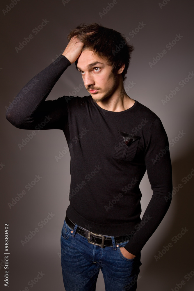 Naklejka premium young man