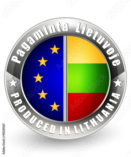 Produced in Lithuania label