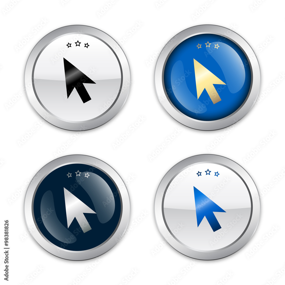 Click here seals or icons with computer mouse symbol. Glossy silver seals or buttons. Click here seals or icons with computer mouse symbol. Glossy silver seals or buttons.