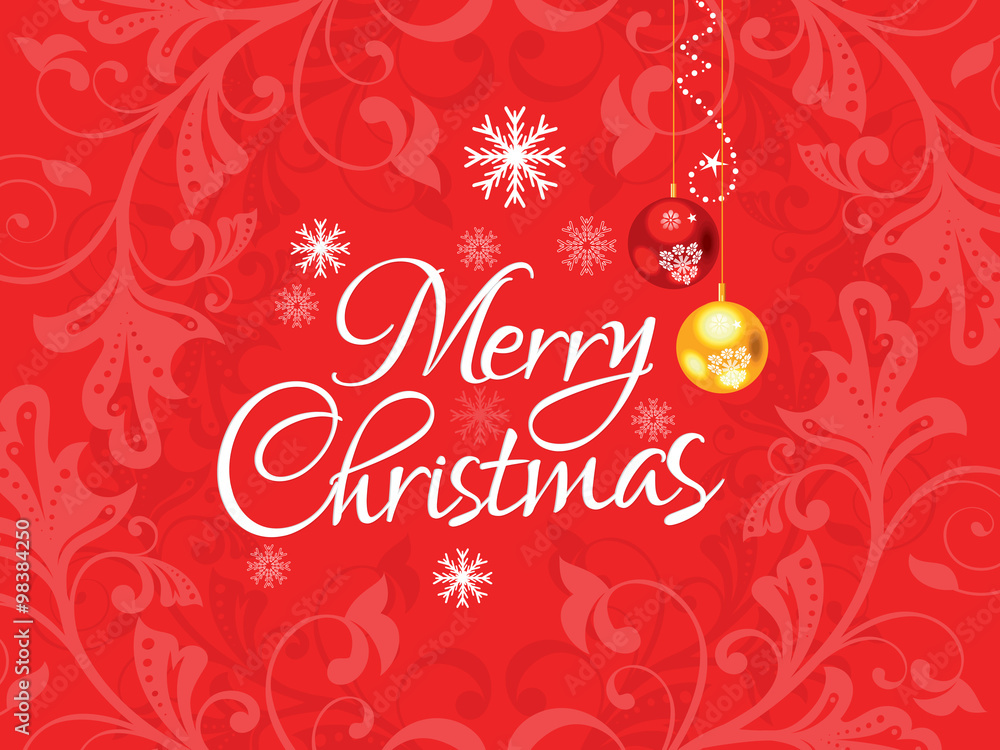 Naklejka premium abstract artistic red christmas background