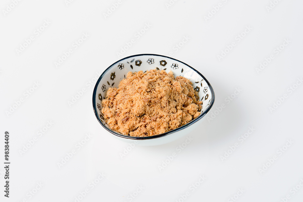 The close view of pork floss in Taiwan The close view of pork floss in Taiwan