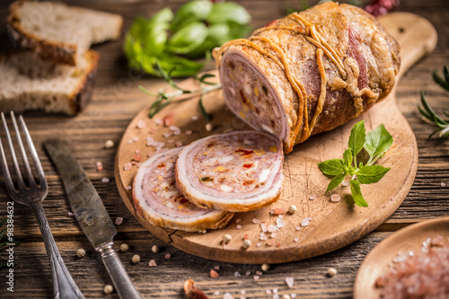 Photos Stuffed pork roulade