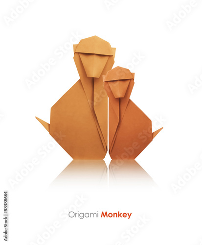 Origami monkey