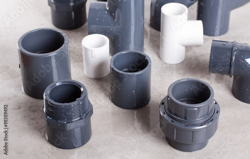 Obraz na płótnie System PVC-U fittings for water. w salonie