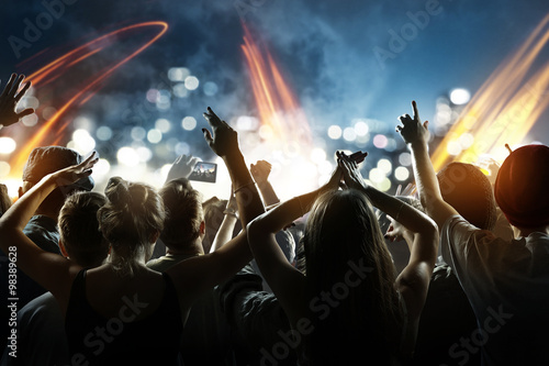 Crowd at a concert Fototapeta