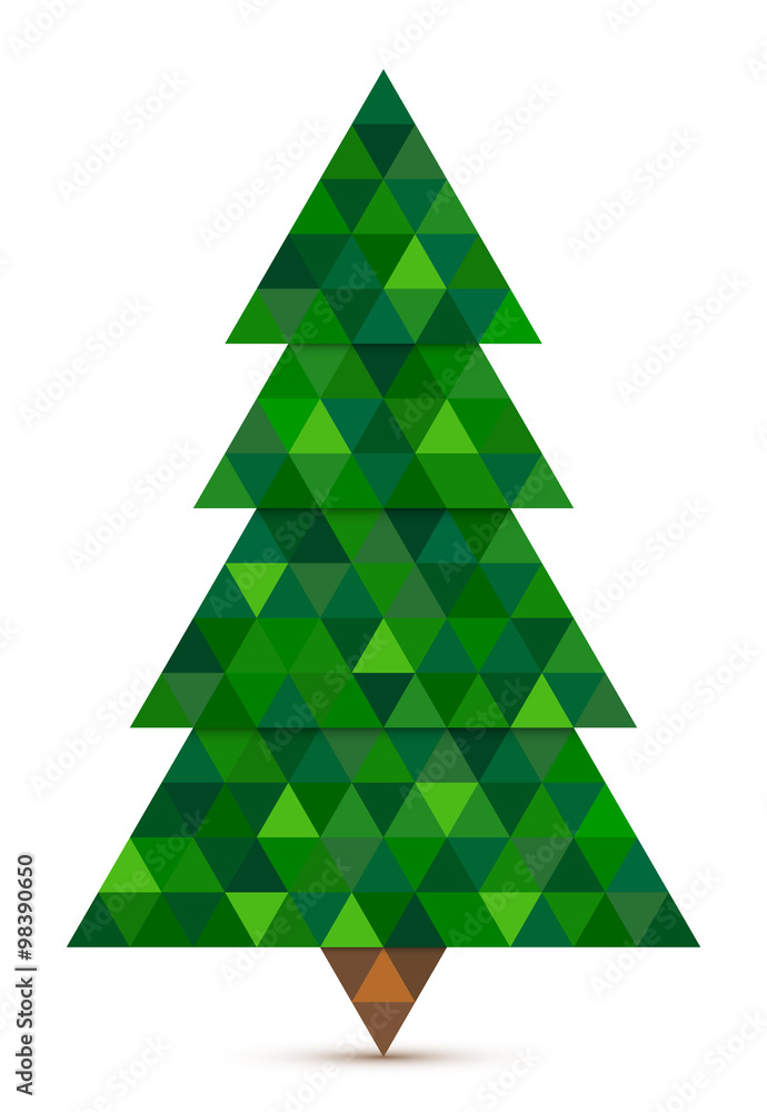Conifer, Triangles, Shades of Green Conifer, Triangles, Shades of Green