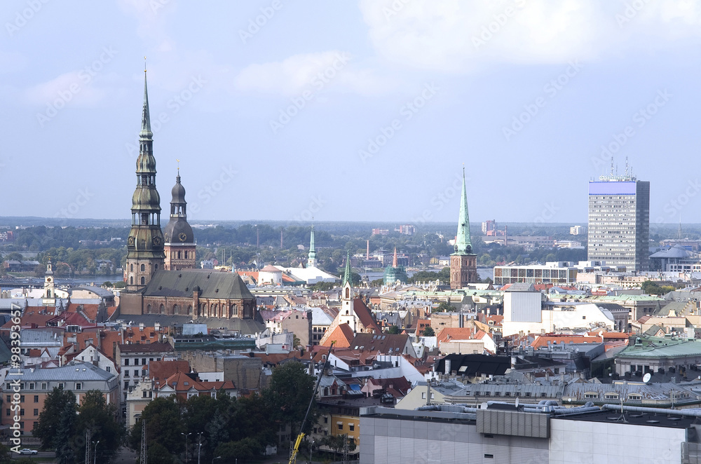  Riga. The top view on the old city.