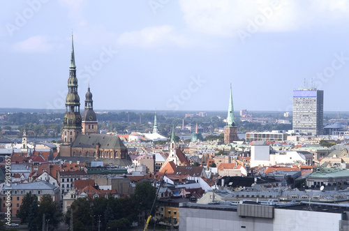  Riga. The top view on the old city.