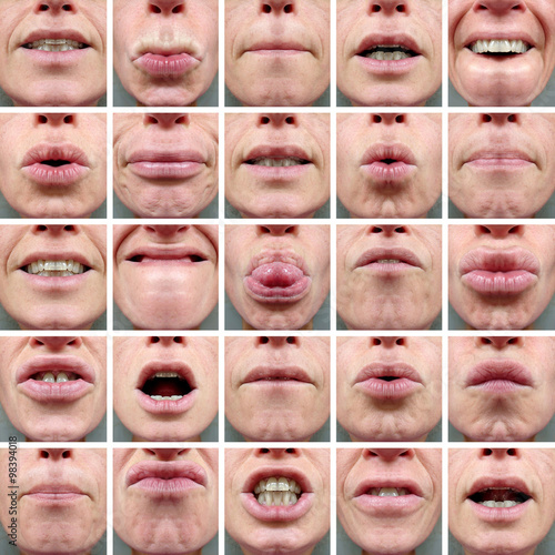 25 MOUTH EXPRESSIONS