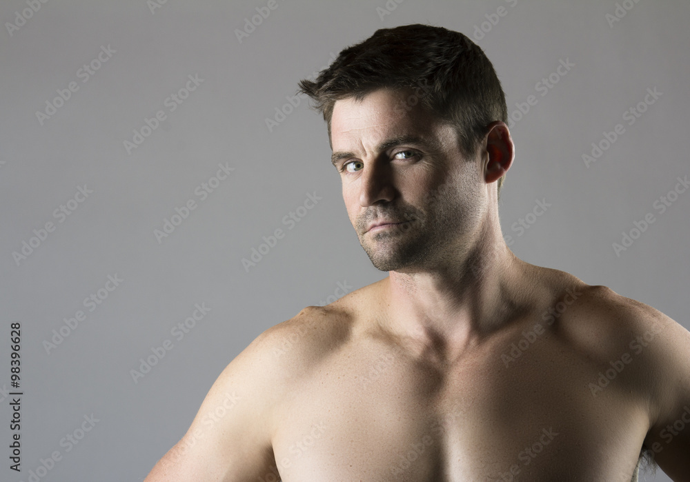 Muscular caucasian man Muscular caucasian man