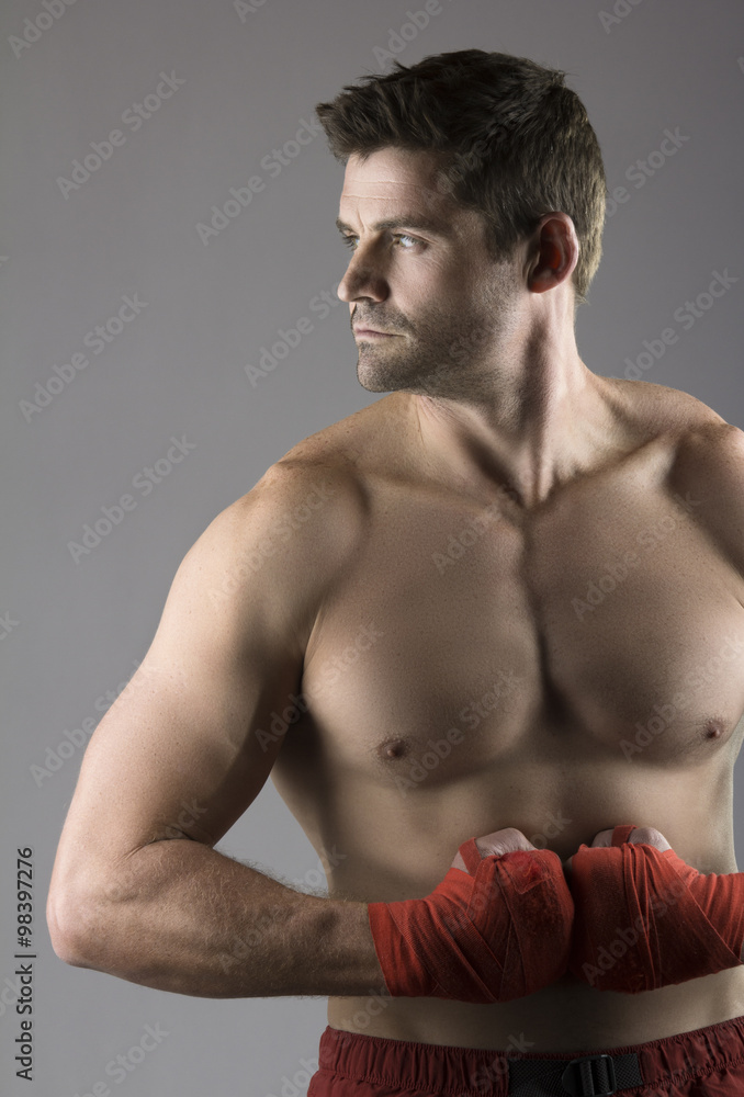 Fototapeta premium Muscular caucasian man
