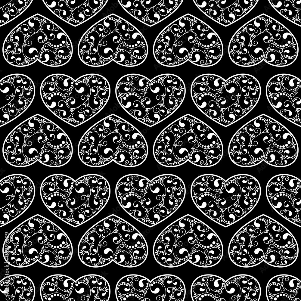 black hearts seamless black hearts seamless