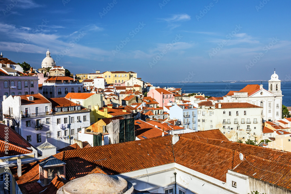 Panoramic view of Lisbon, Portugal