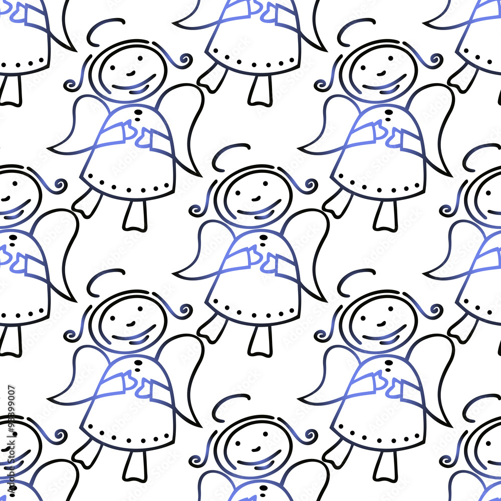 angel seamless pattern angel seamless pattern