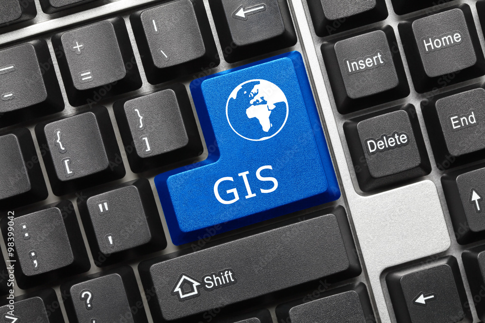 Conceptual keyboard - GIS (blue key) Conceptual keyboard - GIS (blue key)