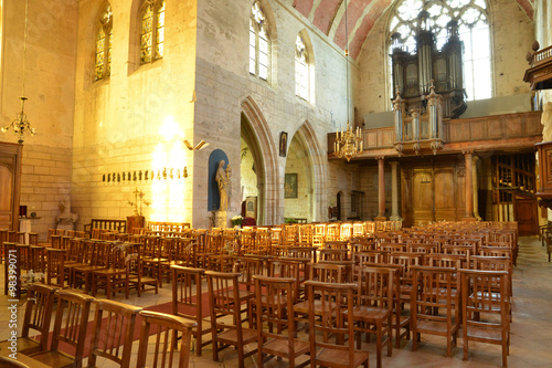 France, historical collegiatechurch of Ecouis in Normandie photo