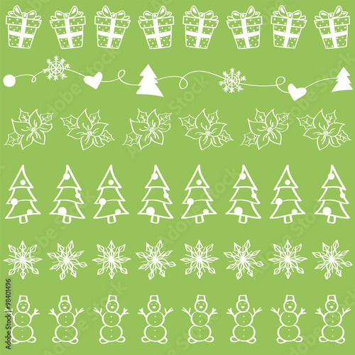 Christmas seamless pattern. New year background.