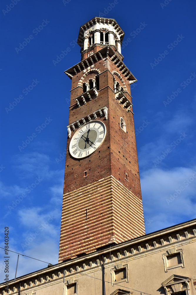 Torre dei Lamberti, the tallest tower and a landmark in the cent