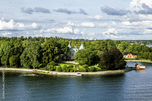 View the sights and the coastal area in Central Stockholm.Sweden