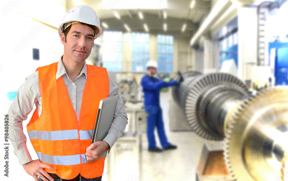 Ingenieur im Maschinenbau // engineer StockFoto Adobe Stock