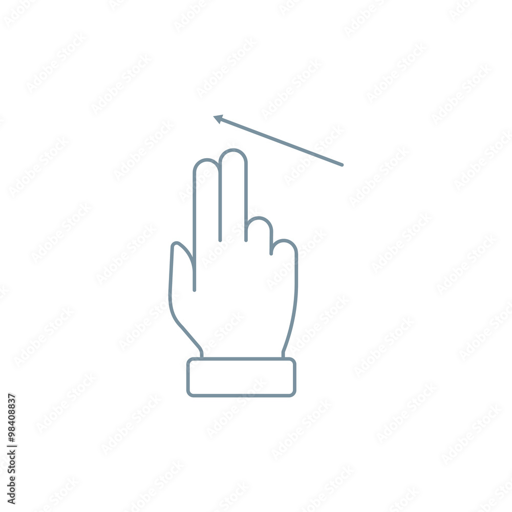 Multi touch, hand, finger, gesture icon Multi touch, hand, finger, gesture icon