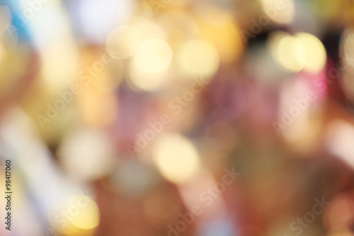 defocused light dot in summer background