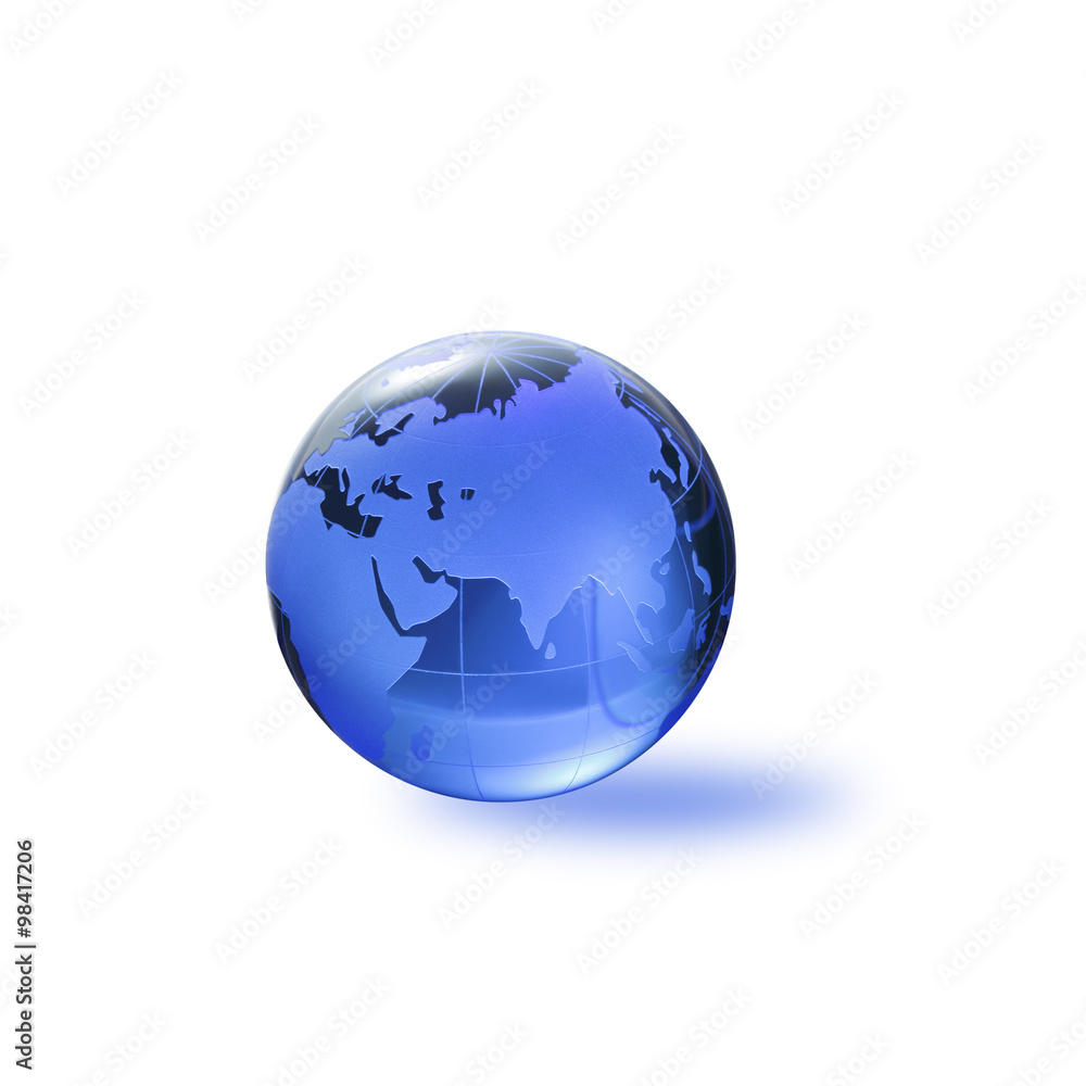 Globe of the World.Eurasia/with clipping path Globe of the World.Eurasia/with clipping path
