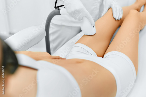Body Care. Laser Hair Removal. Epilation Treatment. Smooth Skin. photo