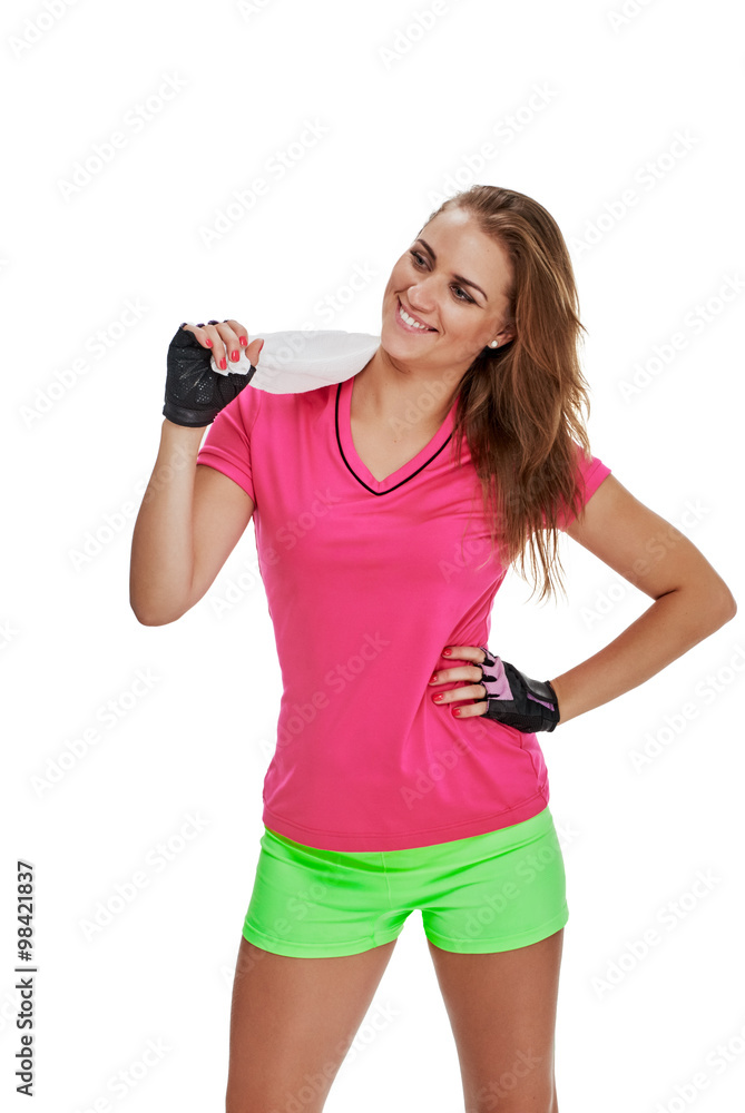 After super sport training portrait