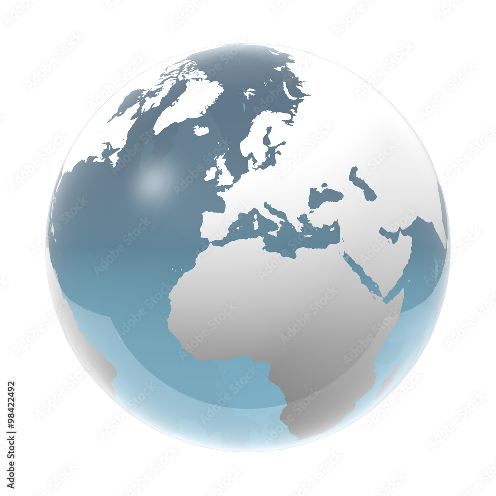 Earth, World Globe, Europe