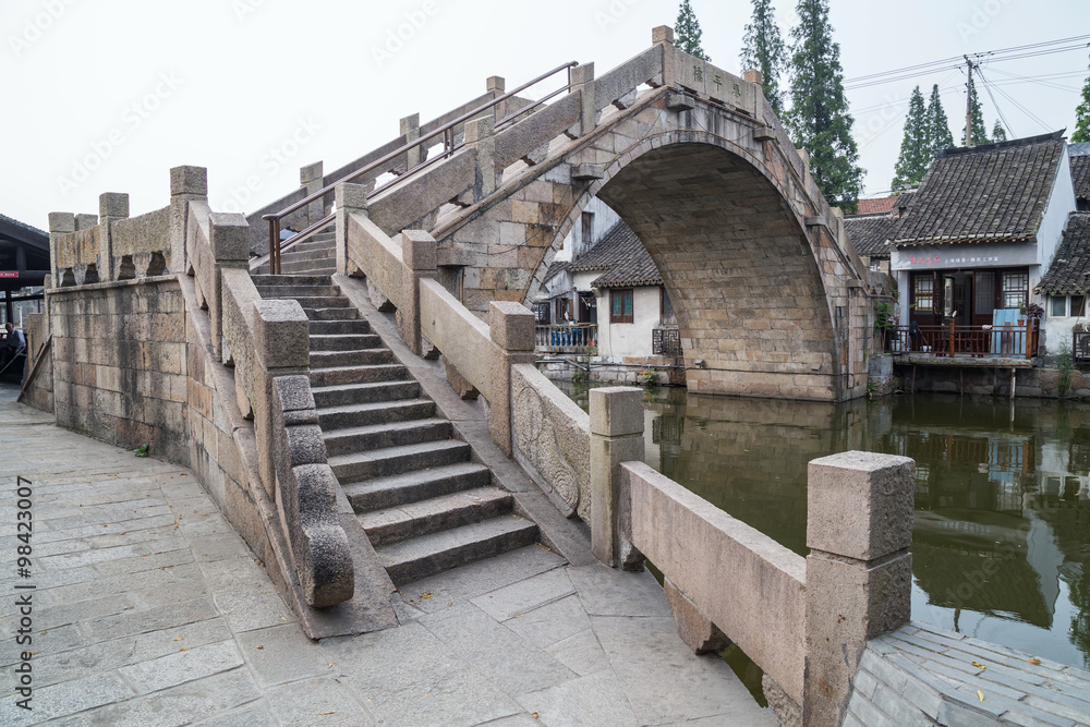 Bridge in Fengjing Zhujiajiao ancient water  town