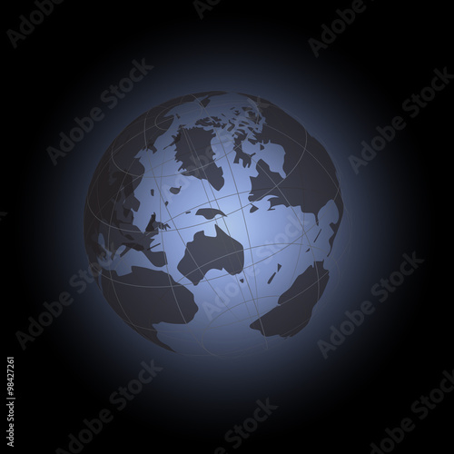 Globe concept background vector